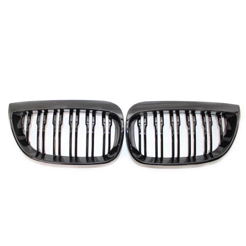 für BMW E81 E87 120d 120i 130i 2004-2006 Auto Front Kühlergrille,Auto Frontstoßstange Radiator Kühlergrille Dekoration,Ersatz Zubehör.,B-Nero Lucido von UNCLE LIAO