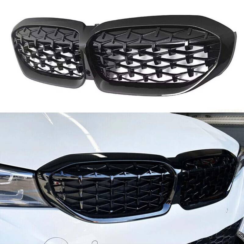 für BMW G20 3-Series G20 G21 G28 2019-2022 Auto Front Kühlergrille,Auto Frontstoßstange Radiator Kühlergrille Dekoration,Ersatz Zubehör. von UNCLE LIAO