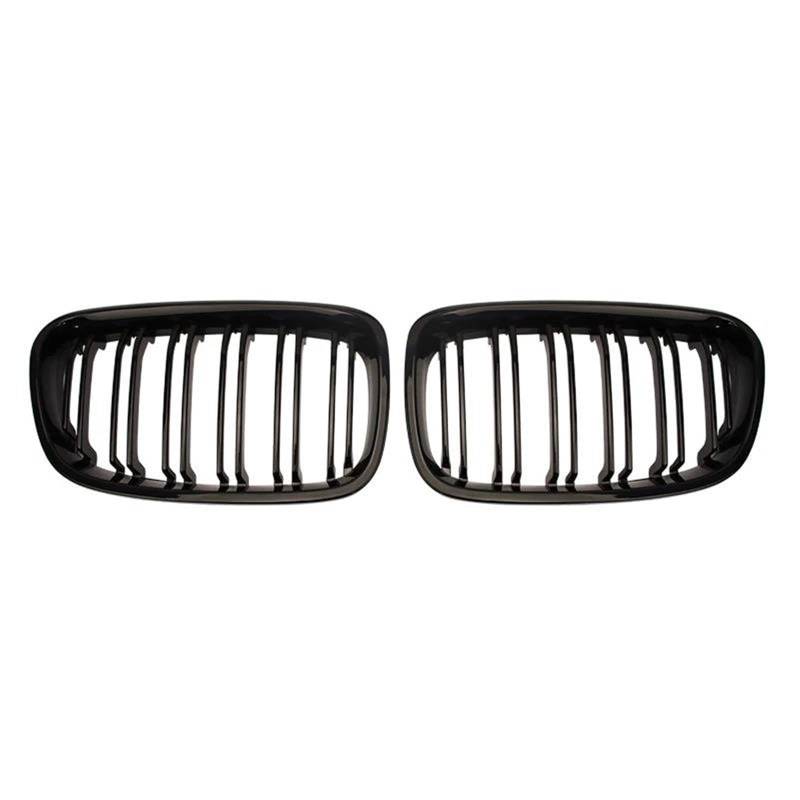 für BMW Serie 1 F20 F21 2011-2014 Auto Front Kühlergrille,Auto Frontstoßstange Radiator Kühlergrille Dekoration,Ersatz Zubehör.,B-Matte Black von UNCLE LIAO