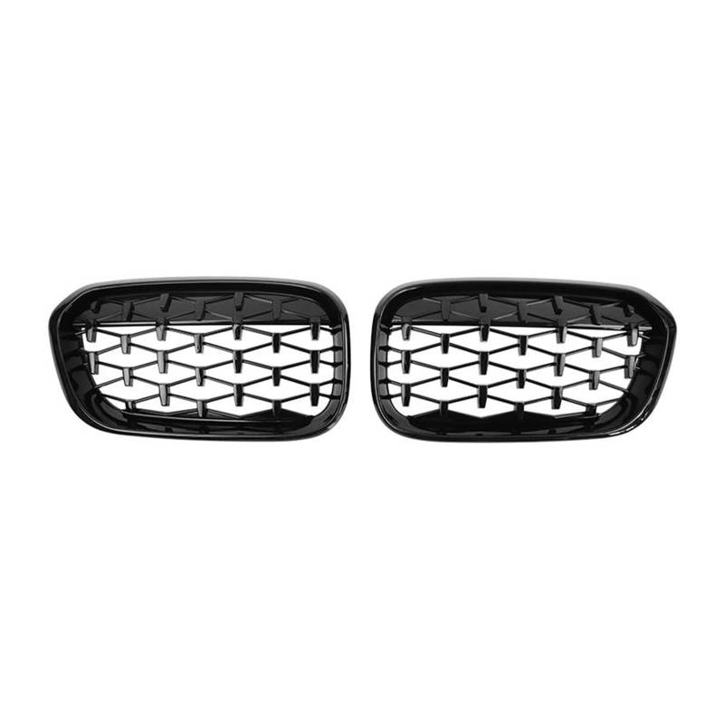für BMW Serie 1 F20 F21 2015-2017 Auto Front Kühlergrille,Auto Frontstoßstange Radiator Kühlergrille Dekoration,Ersatz Zubehör.,C-Nero von UNCLE LIAO