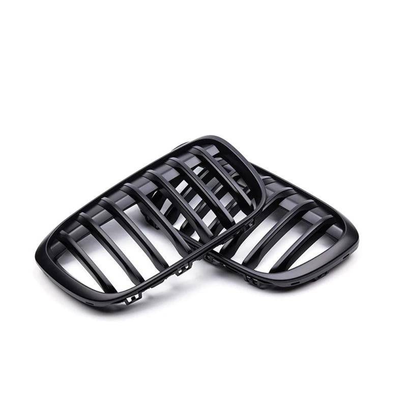für BMW X1 F48 F49 2016 2017 2018 2019 Auto Front Kühlergrille,Auto Frontstoßstange Radiator Kühlergrille Dekoration,Ersatz Zubehör.,B-Matte Black von UNCLE LIAO