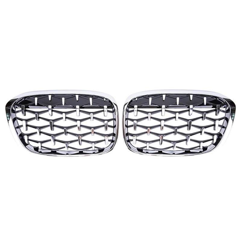 für BMW X1 F48 F49 2016 2017 2018 2019 Auto Front Kühlergrille,Auto Frontstoßstange Radiator Kühlergrille Dekoration,Ersatz Zubehör. von UNCLE LIAO