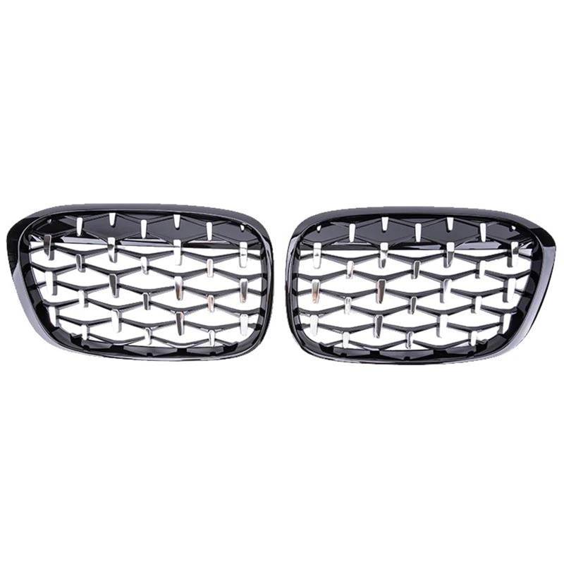 für BMW X1 F48 F49 2016 2017 2018 2019 Auto Front Kühlergrille,Auto Frontstoßstange Radiator Kühlergrille Dekoration,Ersatz Zubehör. von UNCLE LIAO
