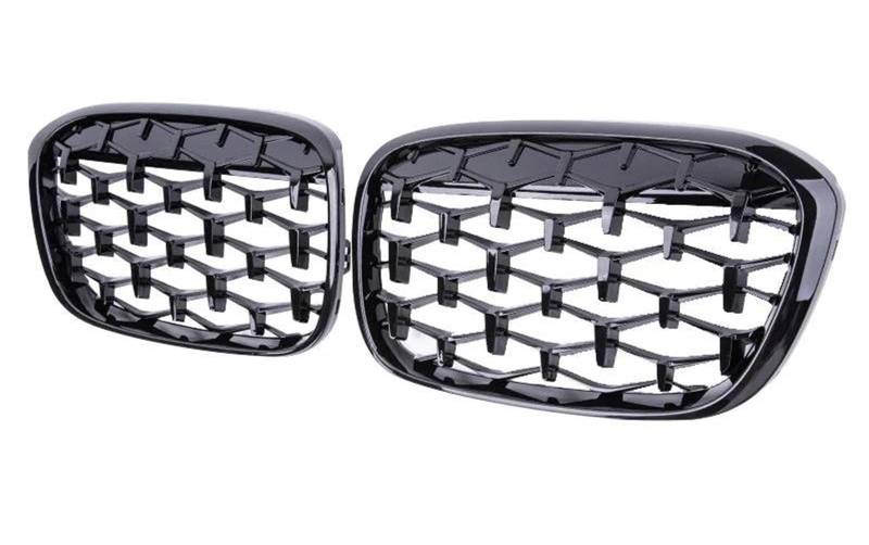 für BMW X1 F48 F49 2016 2017 2018 2019 Auto Front Kühlergrille,Auto Frontstoßstange Radiator Kühlergrille Dekoration,Ersatz Zubehör. von UNCLE LIAO