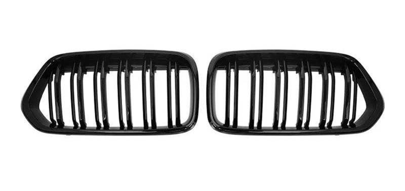 für BMW X2 F39 2018-2022 Auto Front Kühlergrille,Auto Frontstoßstange Radiator Kühlergrille Dekoration,Ersatz Zubehör.,A-Nero Lucido von UNCLE LIAO