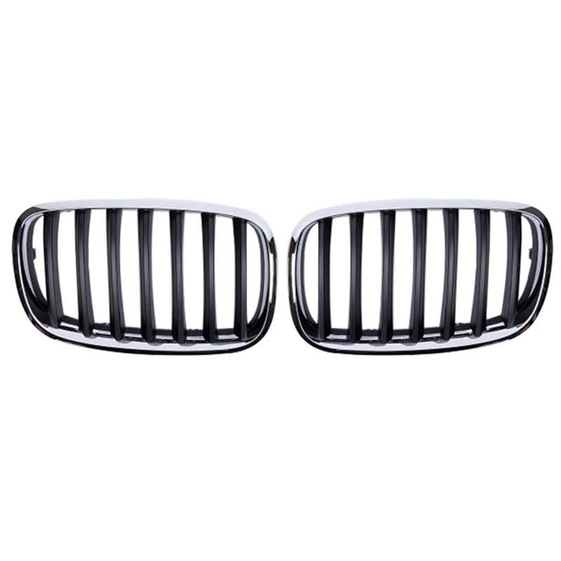 für BMW X5 X6 E70 E71 2008-2013 Auto Front Kühlergrille,Auto Frontstoßstange Radiator Kühlergrille Dekoration,Ersatz Zubehör. von UNCLE LIAO