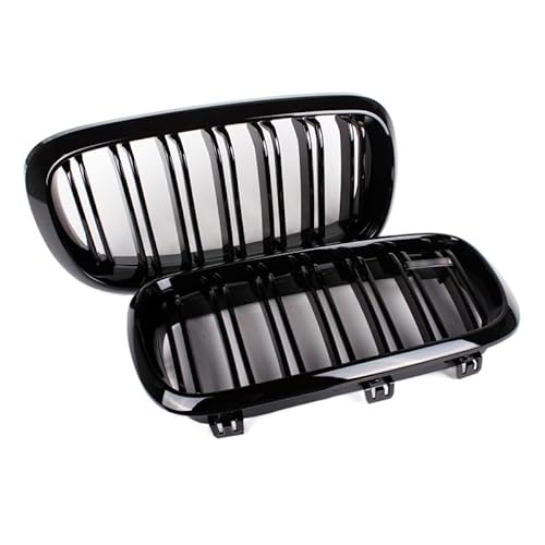 für BMW X5 X6 F15 F16 2014-2017 Auto Front Kühlergrille,Auto Frontstoßstange Radiator Kühlergrille Dekoration,Ersatz Zubehör.,A-Nero Lucido von UNCLE LIAO
