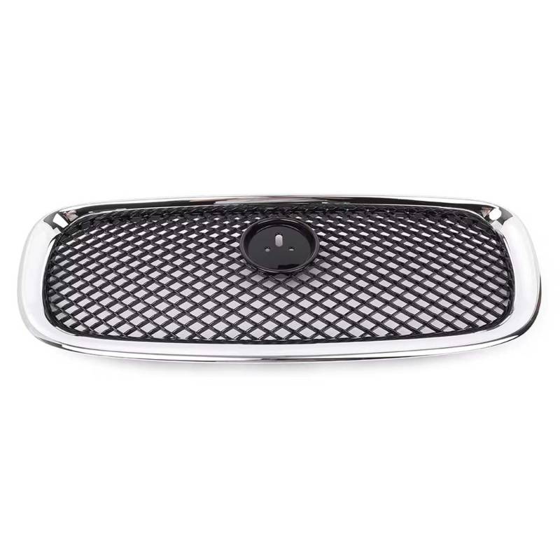 für Jaguar XF XFR X250 2012 2013 2014 2015 Auto Front Kühlergrille,Auto Frontstoßstange Radiator Kühlergrille Dekoration,Ersatz Zubehör.,B-Chrome Black von UNCLE LIAO