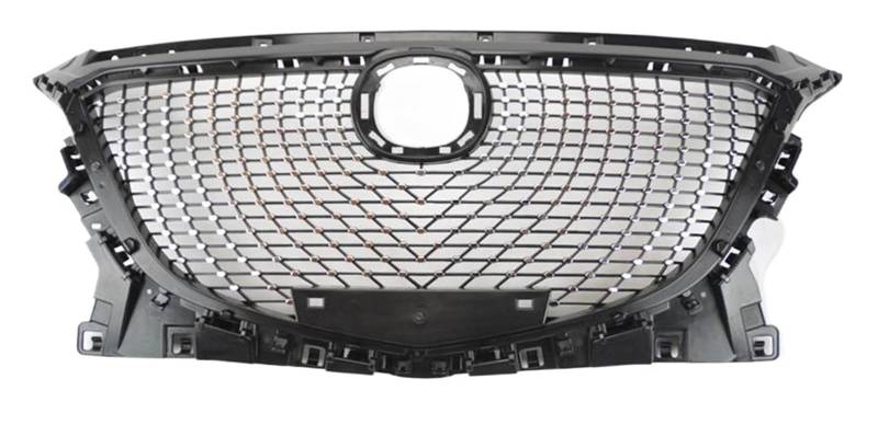für Mazda 3 2014 2015 2016 Auto Front Kühlergrille,Auto Frontstoßstange Radiator Kühlergrille Dekoration,Ersatz Zubehör. von UNCLE LIAO