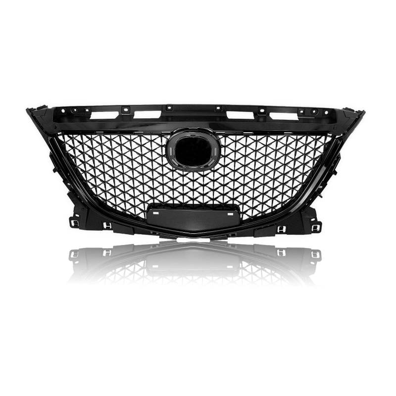 für Mazda 3 Axela 2014-2016 Auto Front Kühlergrille,Auto Frontstoßstange Radiator Kühlergrille Dekoration,Ersatz Zubehör. von UNCLE LIAO