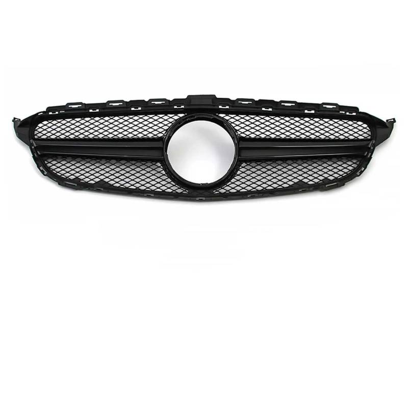 für Mercedes Benz C-Class W205 2015-2018 C180 C200 C250 C300 Auto Front Kühlergrille,Auto Frontstoßstange Radiator Kühlergrille Dekoration,Ersatz Zubehör.,B-AMG-Glossy Black von UNCLE LIAO