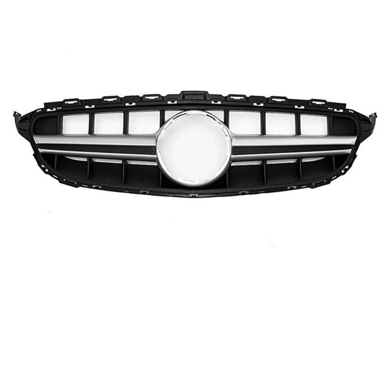 für Mercedes Benz C-Class W205 2015-2018 C180 C200 C250 C300 Auto Front Kühlergrille,Auto Frontstoßstange Radiator Kühlergrille Dekoration,Ersatz Zubehör.,E-C63S-Chrome Silver von UNCLE LIAO
