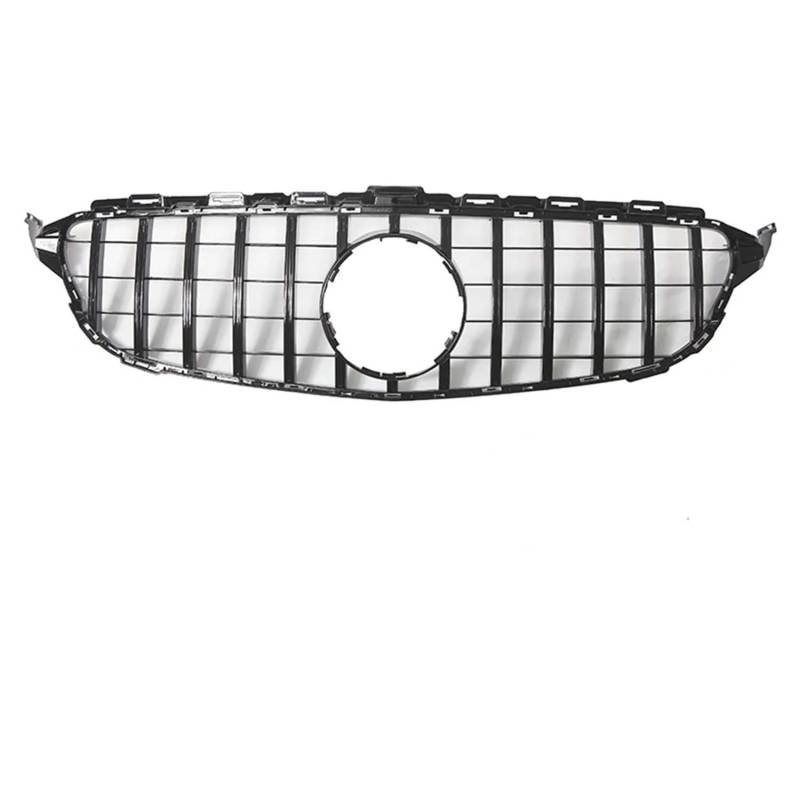 für Mercedes Benz C-Class W205 2015-2018 C180 C200 C250 C300 Auto Front Kühlergrille,Auto Frontstoßstange Radiator Kühlergrille Dekoration,Ersatz Zubehör.,F-GTR-Glossy Black von UNCLE LIAO