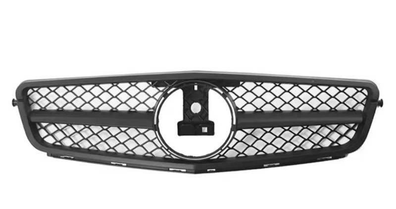für Mercedes Benz C class W204 2007-2014 AMG GT Diamond Style Auto Front Kühlergrille,Auto Frontstoßstange Radiator Kühlergrille Dekoration,Ersatz Zubehör.,A-AM Matte Black von UNCLE LIAO