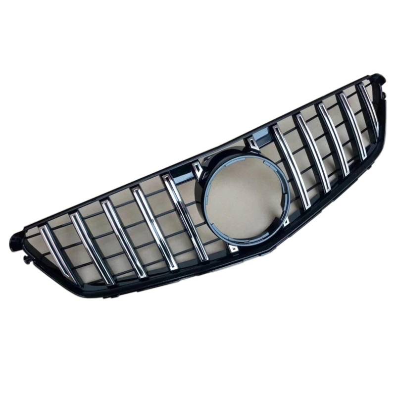 für Mercedes Benz Classe C W204 C180 C200 C300 2008 2009 2010 2011 2012 2013 2014 GT Auto Front Kühlergrille,Auto Frontstoßstange Radiator Kühlergrille Dekoration,Ersatz Zubehör.,B-Argento von UNCLE LIAO
