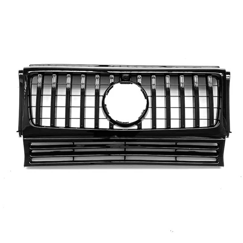 für Mercedes Benz G Class W463 G500 G550 G63 G65 G55 AMG 1990-2018 GT R Style Auto Front Kühlergrille,Auto Frontstoßstange Radiator Kühlergrille Dekoration,Ersatz Zubehör.,B-black von UNCLE LIAO