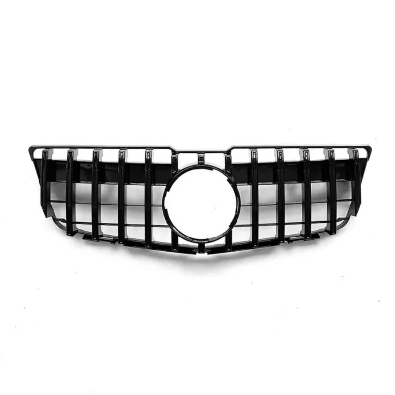 für Mercedes Benz GLK X204 2008-2012 GLK280 GLK300 GLK350 Auto Front Kühlergrille,Auto Frontstoßstange Radiator Kühlergrille Dekoration,Ersatz Zubehör.,A-GT-Chrome Black von UNCLE LIAO