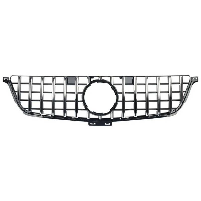 für Mercedes Benz ML-Class W166 2012-2015 ML350 ML550 Auto Front Kühlergrille,Auto Frontstoßstange Radiator Kühlergrille Dekoration,Ersatz Zubehör.,A-GT-Chrome Silver von UNCLE LIAO