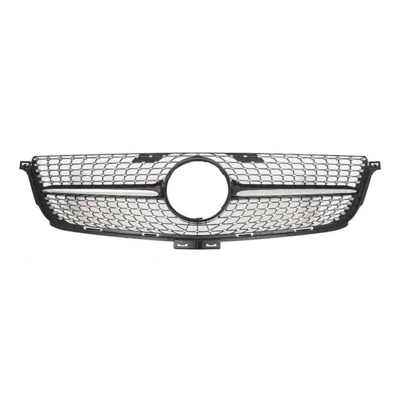 für Mercedes Benz ML-Class W166 2012-2015 ML350 ML550 Auto Front Kühlergrille,Auto Frontstoßstange Radiator Kühlergrille Dekoration,Ersatz Zubehör.,C-Diamond-Chrome Black von UNCLE LIAO