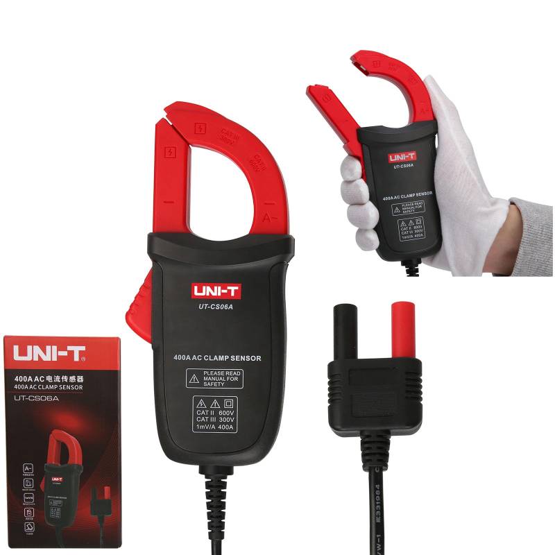 UNI-T UT-CS06A 400A Wechselstrom Aktuell Klemme Sensor, UT196/UT139C/UT117C Multimeter Möglichkeit Aktuell Klemme von UNI-TREND