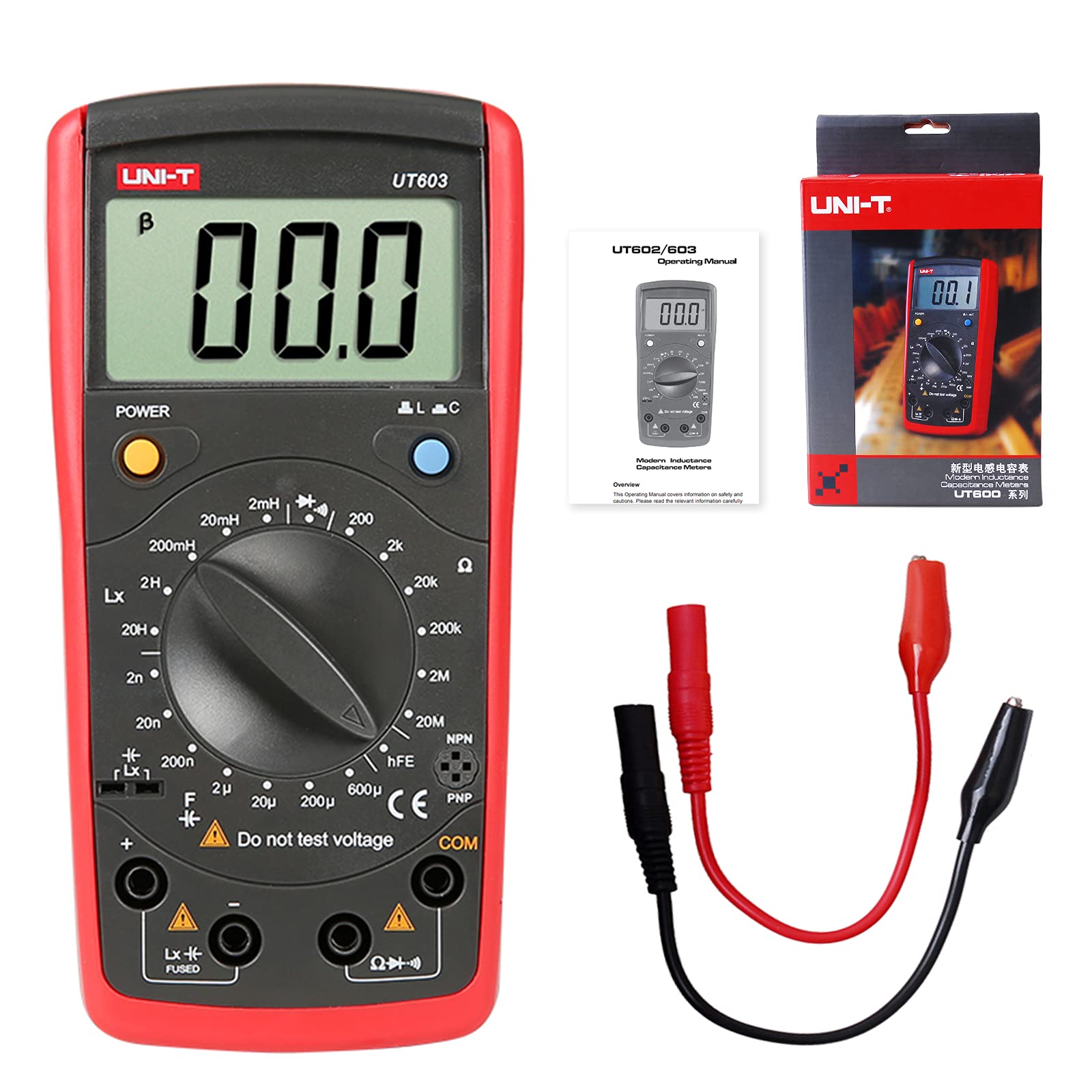 Uni-T UT603 Induktivität Kapazität Meter LCR Meter Manuelle Bereich Gap Ohm Meter von UNI-T