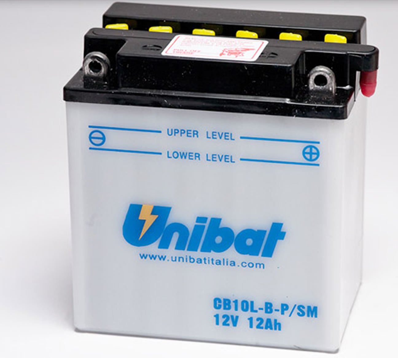 Unibat Motorradbatterie, 11 Ah, 12 V, CB10L-B-PSM, CB10LBPSM, für Vespa Beverly Scooter von Unibat