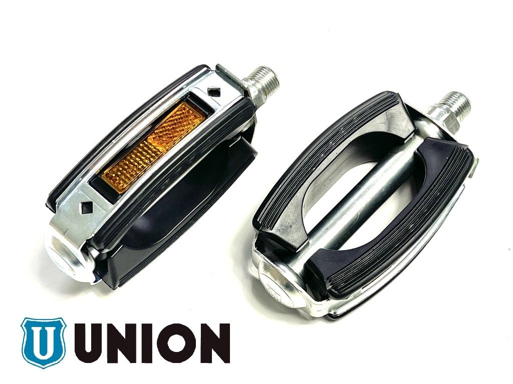 UNION Pedale mit Reflektor (2 Stück) MARKENWARE Mofa Moped Treter Pedal von UNION