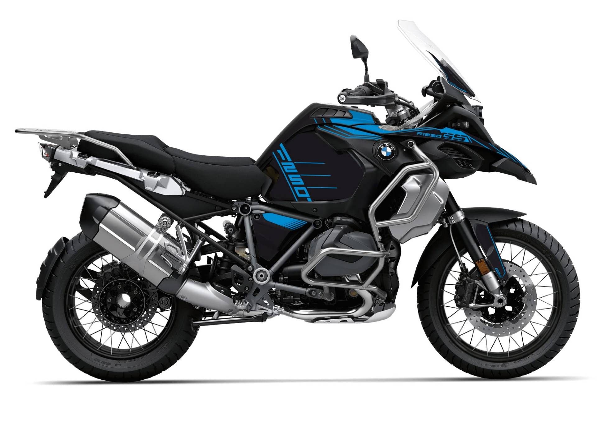 UNIRACING Dekoration Schutz Aufkleber Kit für BMW R1250 GS Adventure 2019-23 40th Anniversary, Racing Blau von UNIRACING