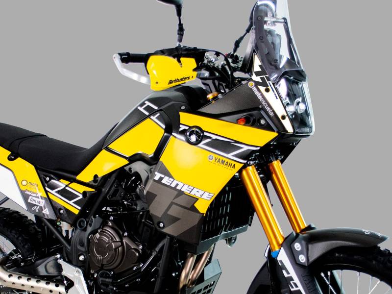 UNIRACING Dekoration Schutz Aufkleber Kit für Yamaha Tenere 700 2019-23 60th Anniversary. Racing Gelb von UNIRACING