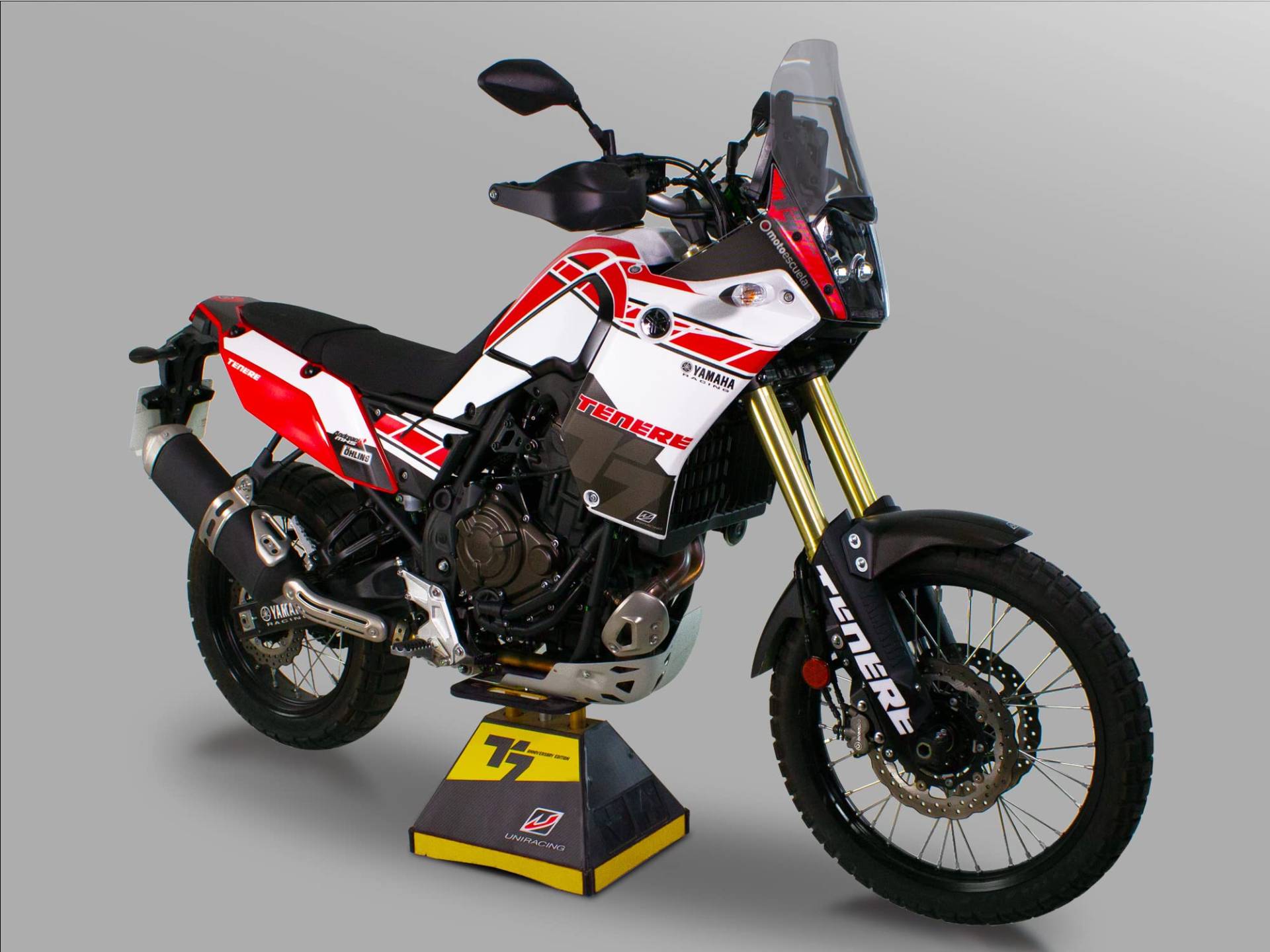 Uniracing Dekoration Schutz Aufkleber Kit für Yamaha Tenere 700 2019-23 60th Anniversary. Racing Weiss Uniracing Dekoration Schutz Aufkleber Kit für Yamaha Tenere 700 2019-23 60th Anniversary. Racing Weiss von UNIRACING