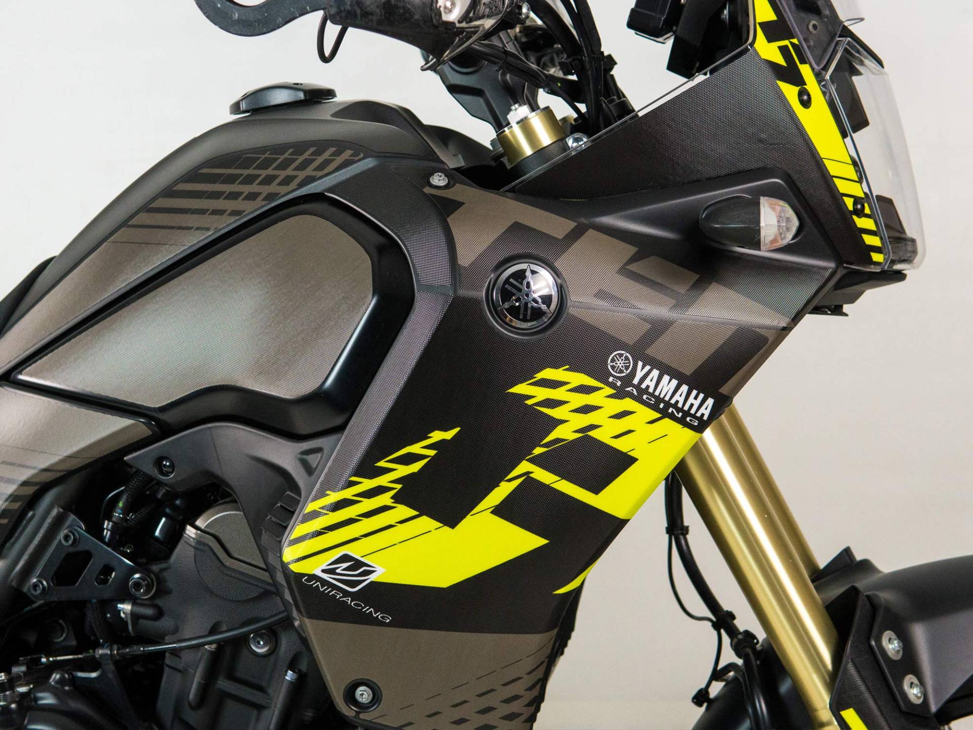 Uniracing K49374 Dekoration Schutz Aufkleber Kit für Yamaha Tenere 700 2019-23, Adventure Gelb von UNIRACING
