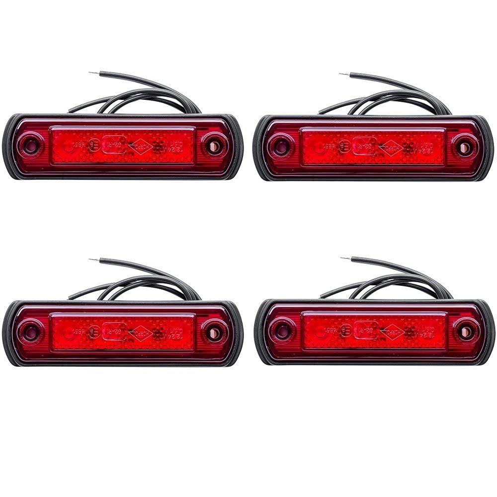 HORPOL 4 x rote LED-Umrissleuchten auf einer Gummibasis HORPOL 4 x rote LED-Umrissleuchten auf einer Gummibasis von UNITRAILER