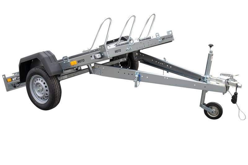 UNITRAILER Moto 3 Motorrad-Anhänger mit 2m Schiene von UNITRAILER