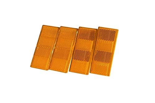 UNITRAILER Rückstrahler-Set in Orange, 4-Teilig für Pkw-Anhänger Rückstrahler-Set für Anhänger, Länge 90 mm x Breite 40 mm, mit Klebeband/Selbstklebend UNITRAILER Rückstrahler-Set in Orange, 4-Teilig für Pkw-Anhänger Rückstrahler-Set für Anhänger, Länge 90 mm x Breite 40 mm, mit Klebeband/Selbstklebend von UNITRAILER