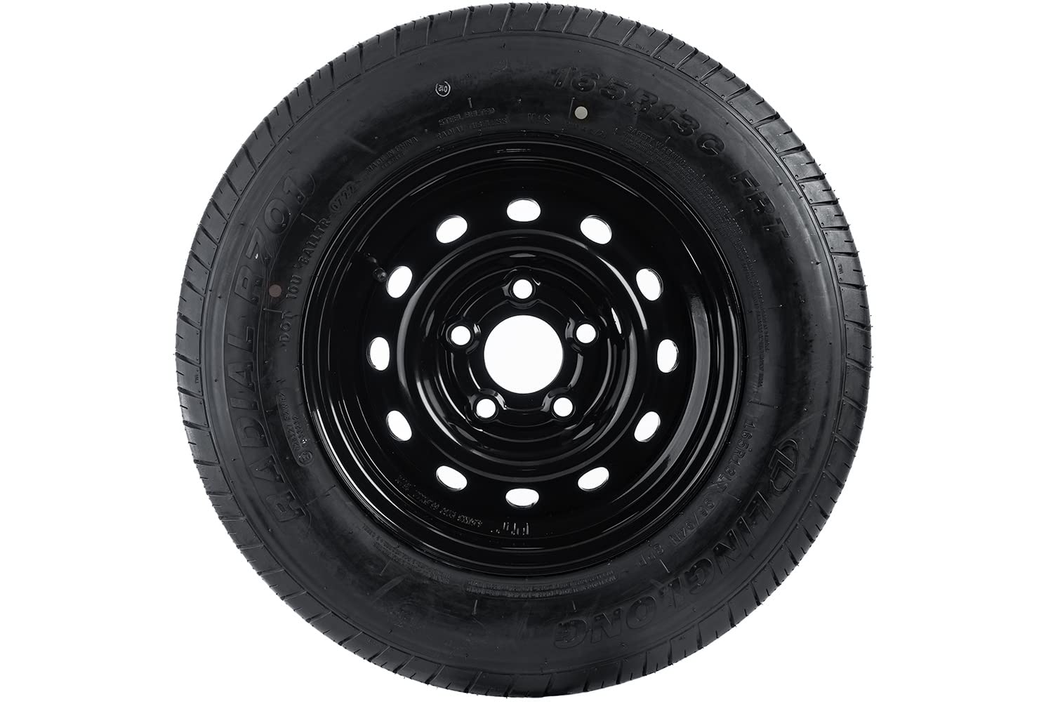 LINGLONG Verstärktes Anhänger Rad 165/80 R13C Schwarz von UNITRAILER