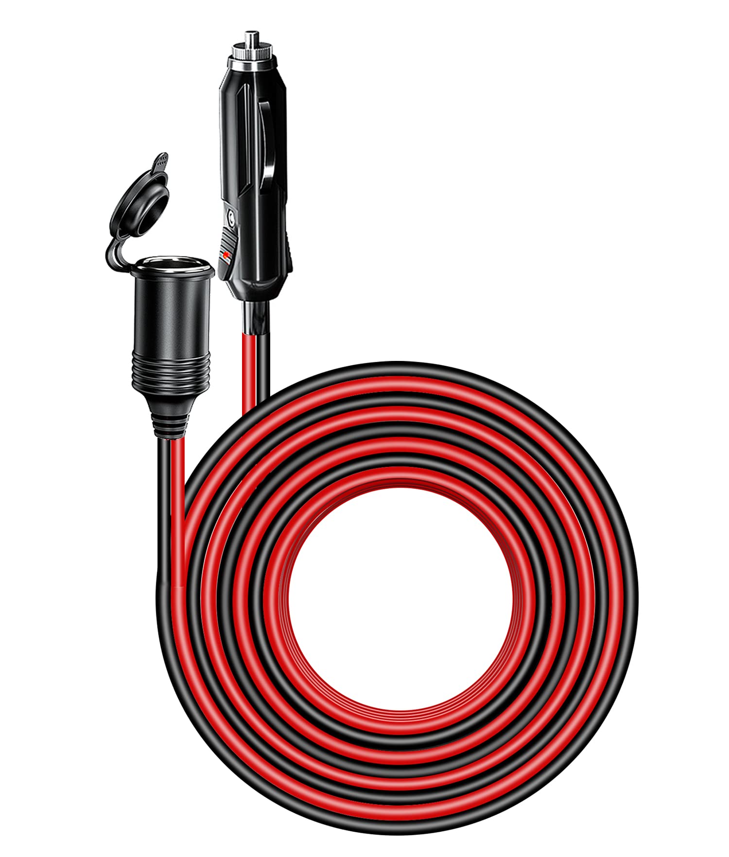 4M 13FT Car Cigarette Lighter Extension Cord, Heavy Duty 12v 24v Cigarette Plug to Socket Extension Cable with 15A Fuse Dust-proof Cap 4M 13FT Car Cigarette Lighter Extension Cord, Heavy Duty 12v 24v Cigarette Plug to Socket Extension Cable with 15A Fuse Dust-proof Cap von UNNESTAR