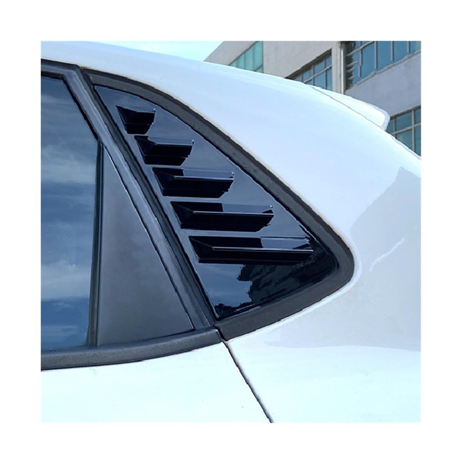 Front Spoiler Hinten Dreieck Fensterläden Dreieck Sonnenschirm Modifiziert Für VW Für Polo Mk5 6R Für Polo Mk5 6C 2011-2017 Frontspoiler-Körper-Kit (Color : B) von UNNIQ