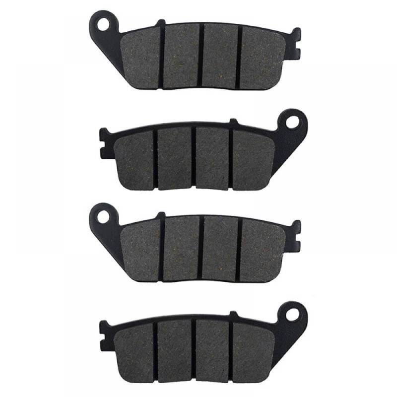 Vordere und hintere Bremsbeläge kompatibel mit CB600F Hornet Non-ABS-Modellen 2007-2010(2 Pairs Front) von UNRRZLCA
