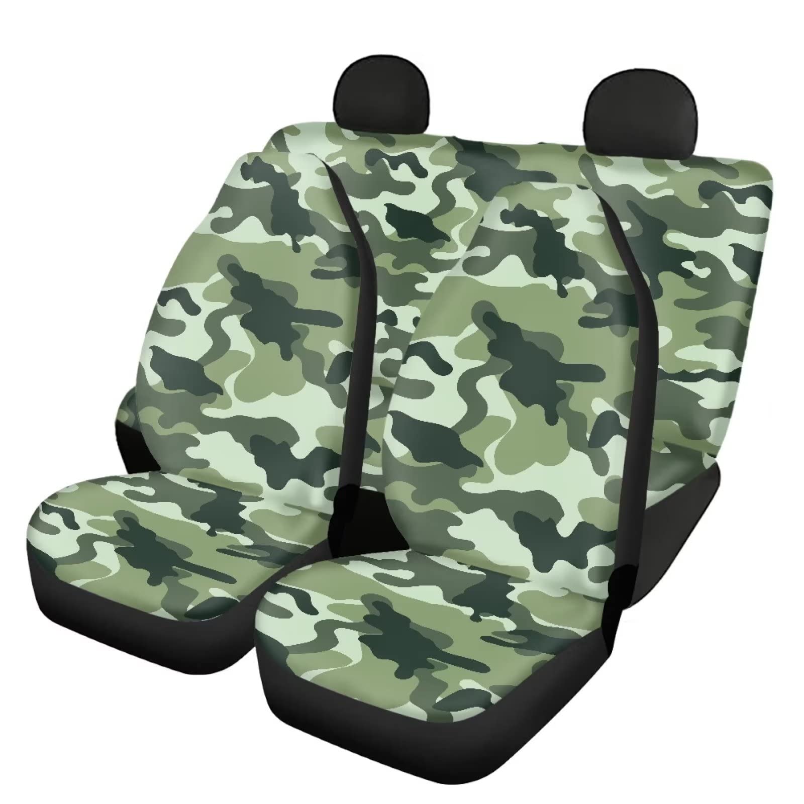 UOIMAG Autositzbezüge für Männer und Frauen, Camouflage, 4 Stück, Grün von UOIMAG