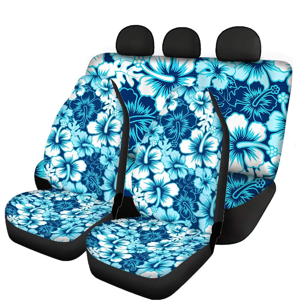 UOIMAG Hawaiianische Hibiskusblüte Autositzbezug Set Universal Auto Vordersitzschoner Rücklehne Bezug Vollständiges Set von 4 Stück UOIMAG Hawaiianische Hibiskusblüte Autositzbezug Set Universal Auto Vordersitzschoner Rücklehne Bezug Vollständiges Set von 4 Stück von UOIMAG