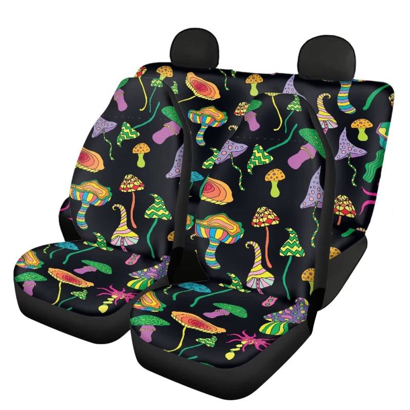 UOIMAG Trippy Autositzbezüge für Damen und Herren, Autositzbezug-Set, 4-teilig, dekoratives Fahrzeugzubehör von UOIMAG