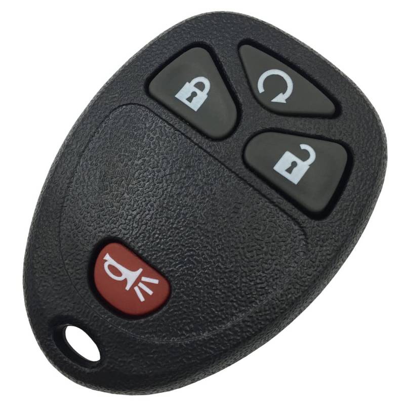 Keyless Entry Fernbedienung Schlüsselanhänger Gehäuse Ersatz passend für 2007–2016 Chevy GMC Pontiac Saturn Suzuki Cadillac Buick (4 Tasten-B) von UOWZ