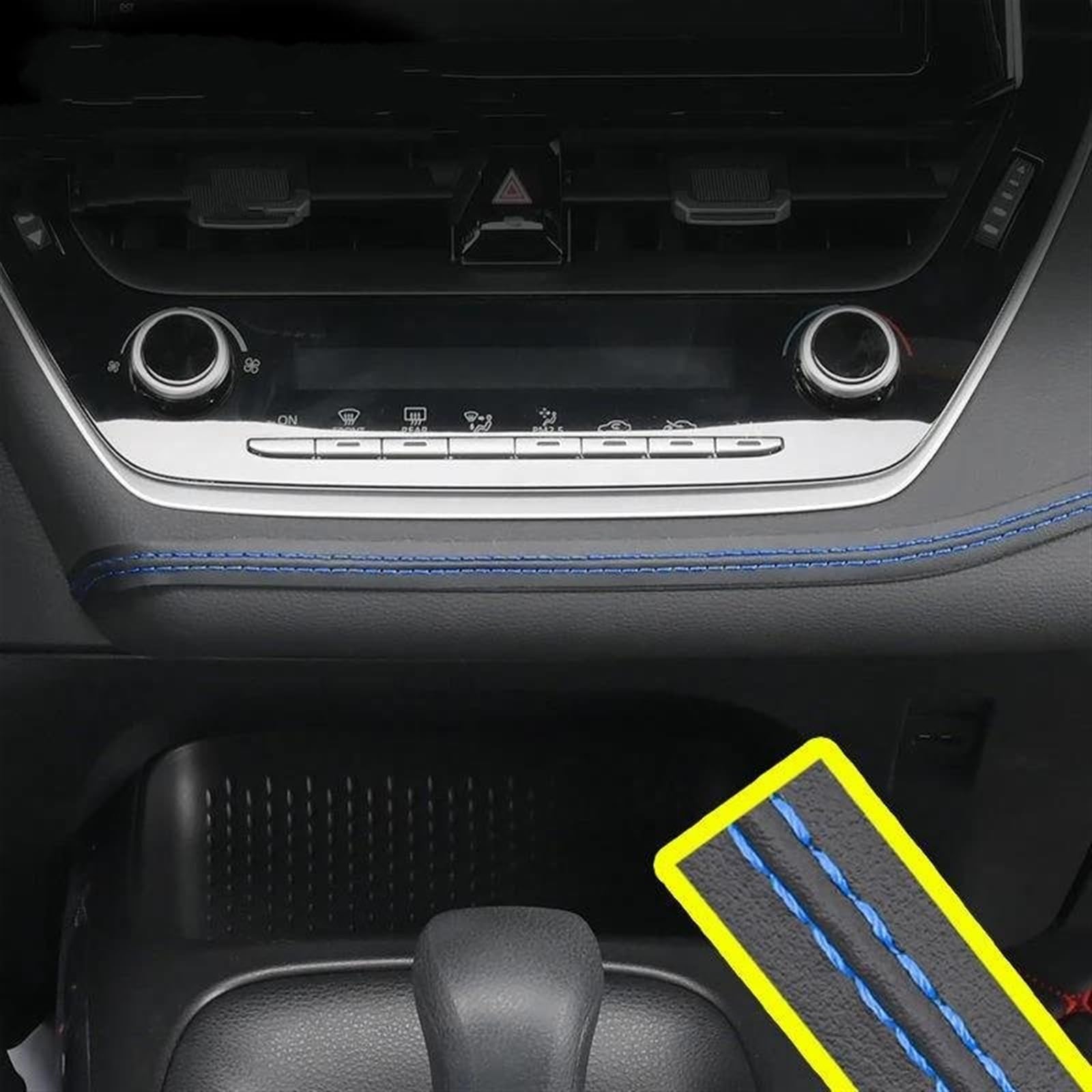 Auto Zierleisten Innen Auto Leisten Trim Pu Leder Geflecht Dekorative Linie Streifen Für Tür Dashboard Aufkleber Auto Innen Streifen Universal Innenzierleiste (Farbe : Blue) von UPGENT
