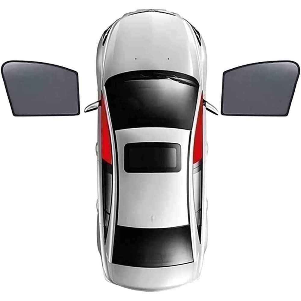 Auto Seitenscheibe Sonnenschutz Kompatibel mit für Nissan Qashqai 2016-2020 Uv-Schutz,A-Front Side Window von UPIKIT