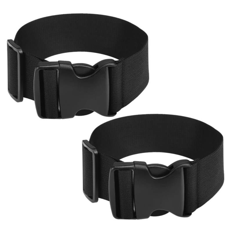 UPKOCH 2 Stück Gurtanhänger Gepäckgurte Reisegurt Elastischer Koffer Gepäckgurt Für Gepäck Schnallengurte Reisezubehör Outdoor Koffergurte Reisebedarf Schwarzes Nylon von UPKOCH