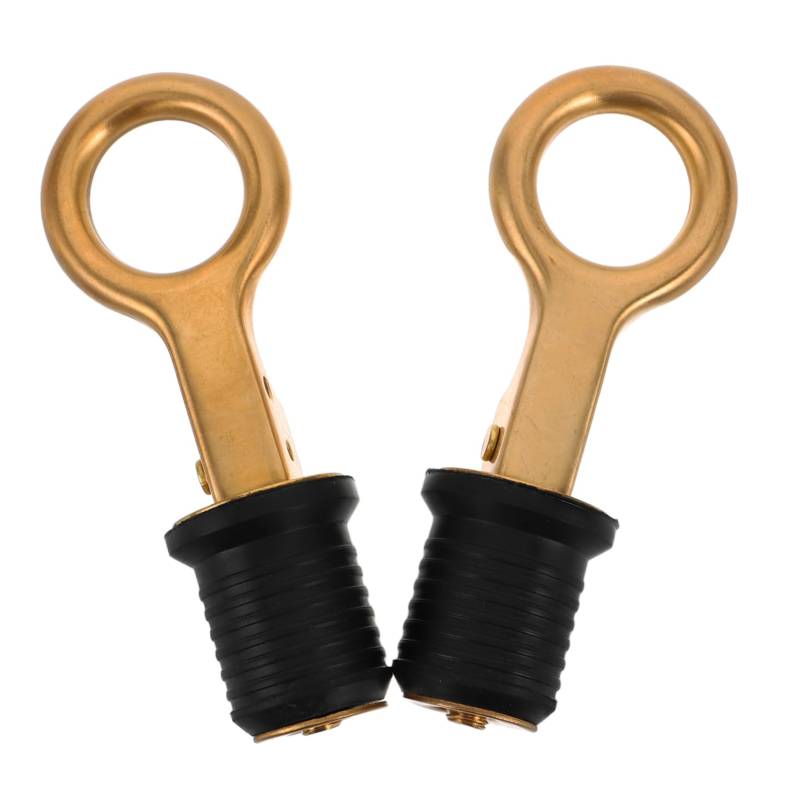 UPKOCH 2 Stück Messingstopper Boot Wasserablassventil Transom Saver Boot Ablassschraube Edelstahl Marine Ablassschraube Live Well Ablassschraube Verteiler Ablassschraube Boot von UPKOCH