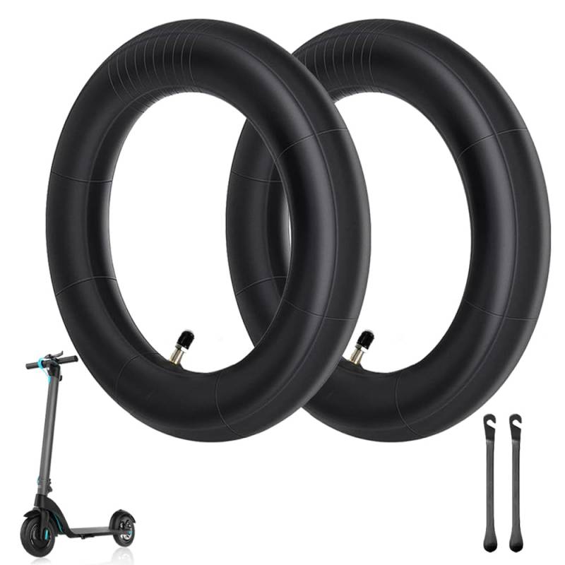 UQTUKO E Scooter Schlauch 8 1/2 x2, 2 Stück 8,5 Zoll E Scooter Verdickter Schlauch Doppelte Stärke Scooter Ersatzschlauch Elektroroller Reifen für Xiaomi M365/Pro2/Pro/1S/Essential/Mi 3 von UQTUKO