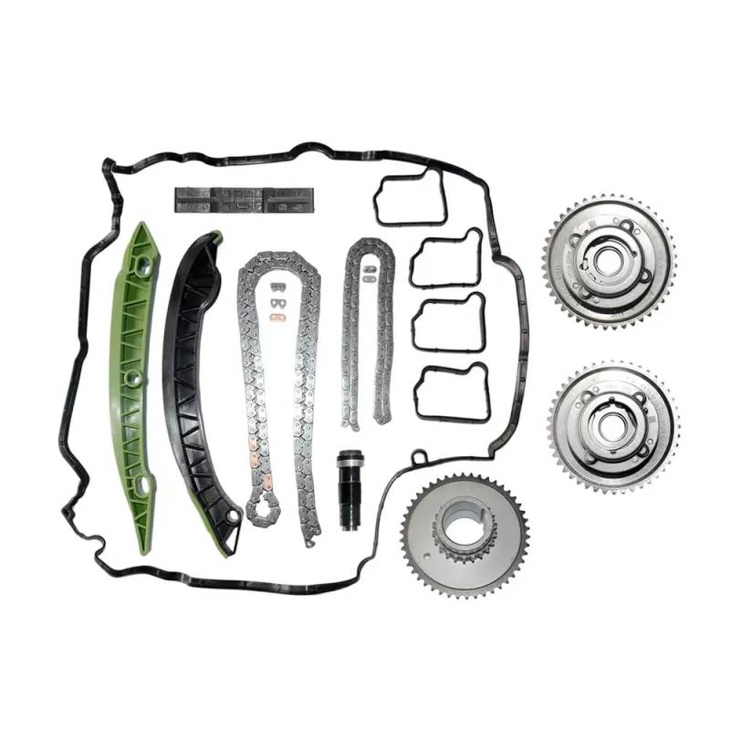 Timing -Ketten -Kit und Nockenwellen -VVT -Zahnräder kompatibel mit W204 W212 C204 R172 M271 A2710503347 A2710502947 kompatibel von UQXJK