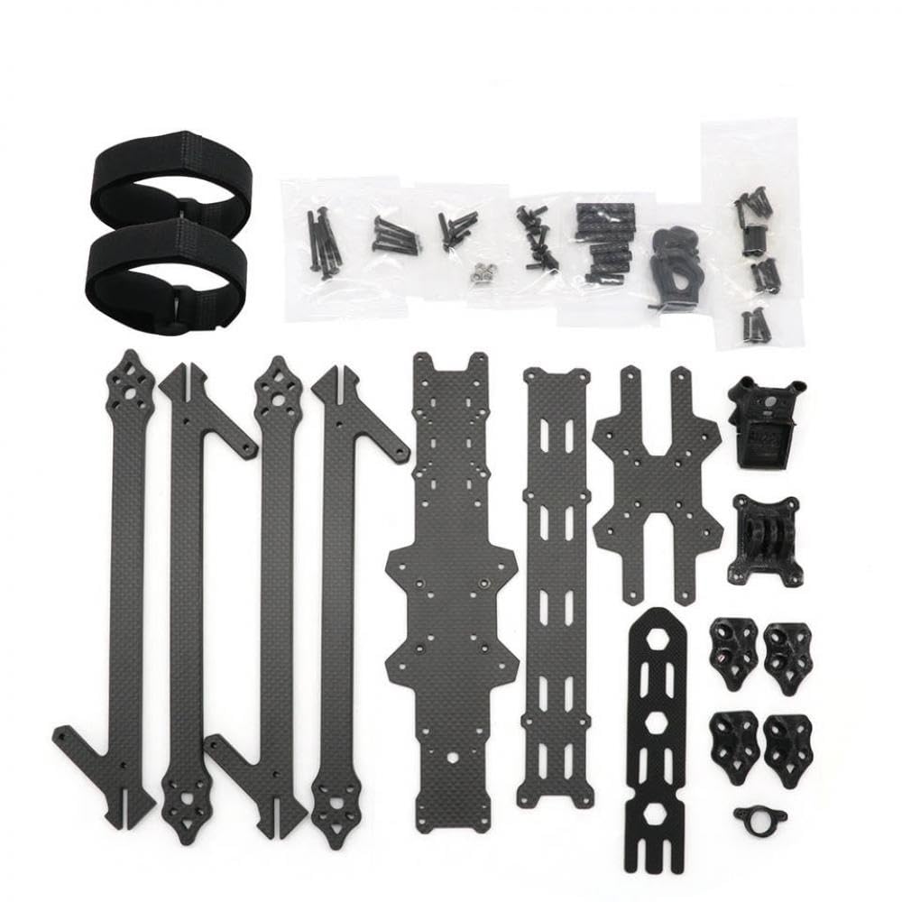XL10 V6 10 Zoll 420 mm Radstand Extended Range True-X Carbon Rahmen Kit RC Drohne kompatibel mit O3 Air Unit und CADDX Vista HD VTX(With 3D Print) von UQXJK