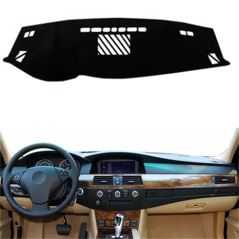 Armaturenbrett Sonnenschutz Teppich Für 5 Series E60 520i 525i 530i 535i LHD RHD 2004 2005 2006 2007 2008 2009 Auto Dashmat Auto Dashboard Abdeckung Dash Matte Teppich(Blue LHD) von URAGER